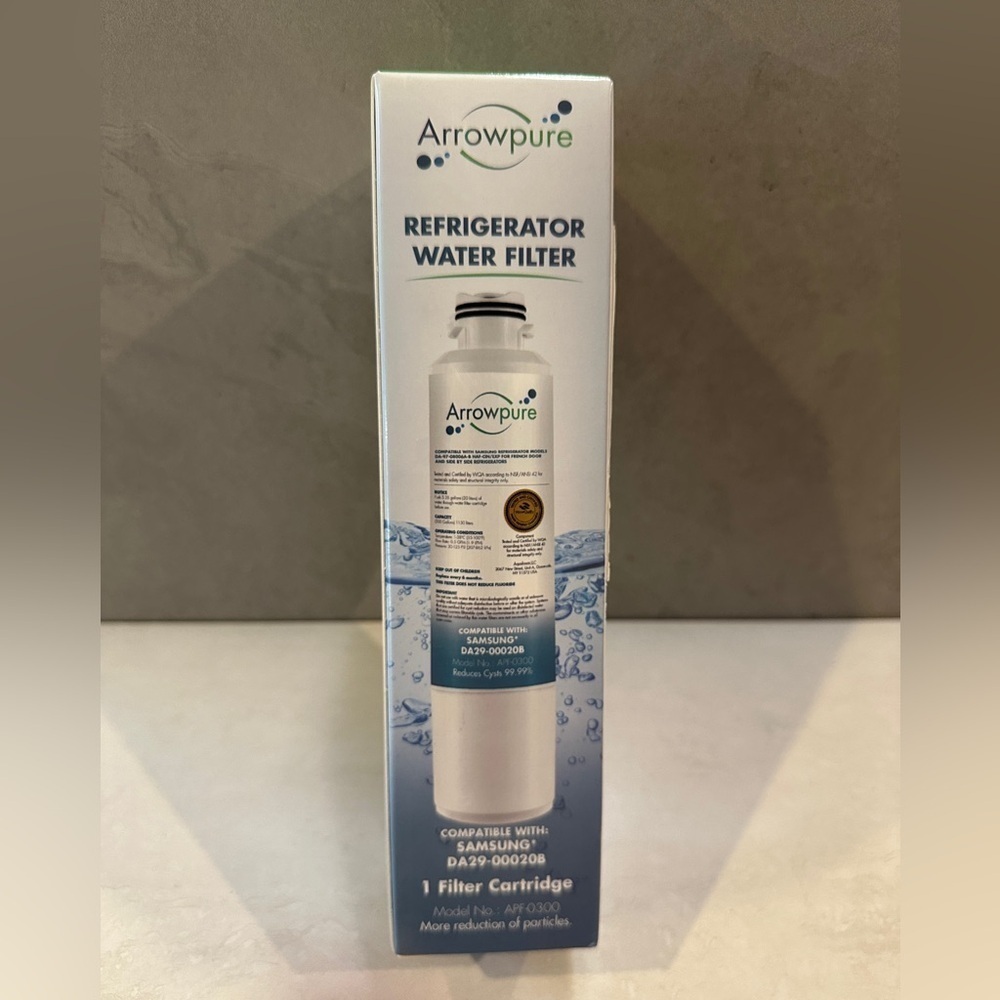 1 x Arrowpure Refrigerator Water Filters For Samsung DA29-00020B NEW SEALED